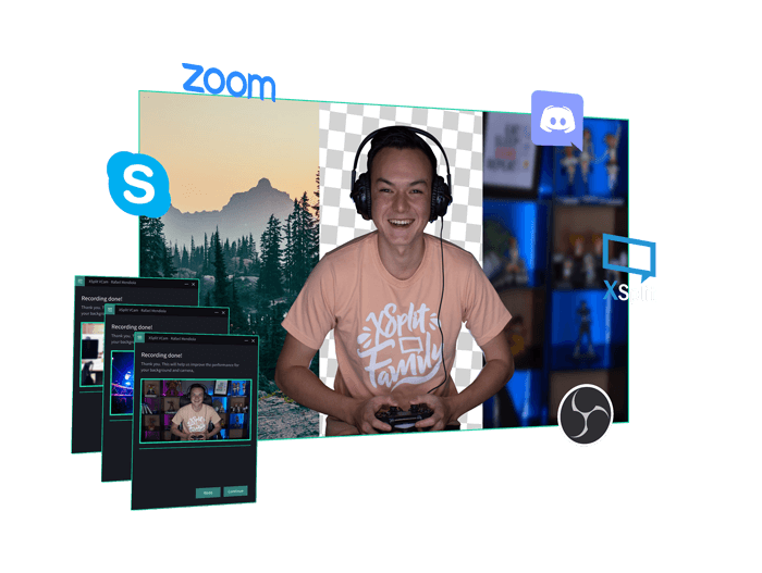 XSplit vCam - ลบแทนที่หรือเบลอพื้นหลังเว็บแคมของคุณสำหรับ facebook ของคุณสด